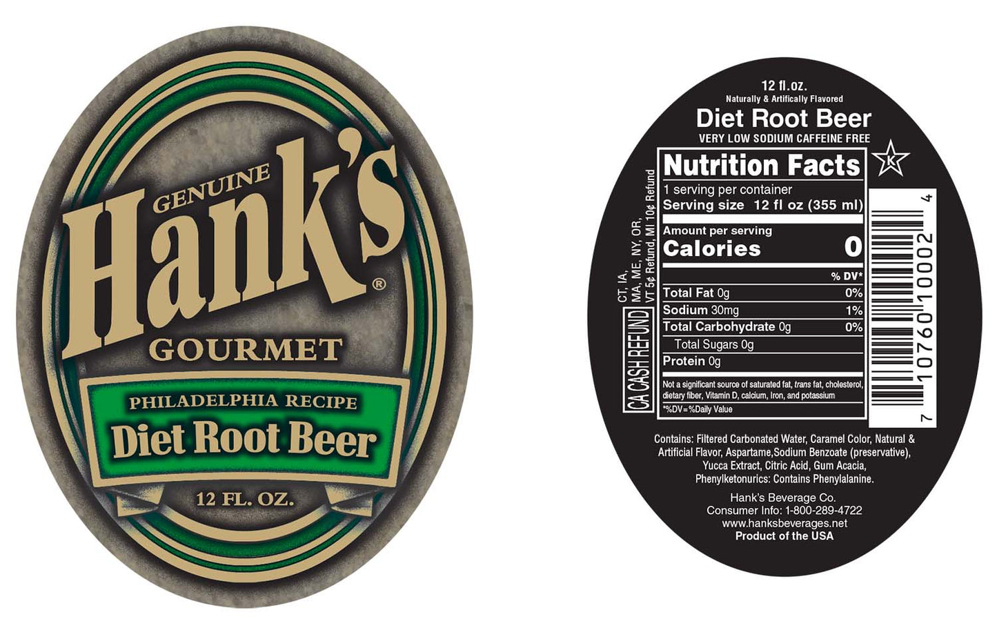 Hank's Premium Diet Root Beer
